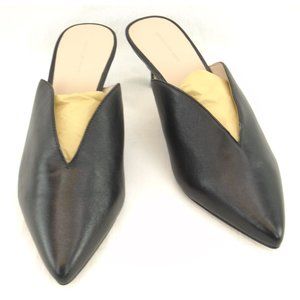 Something Navy Black Pointed Heels